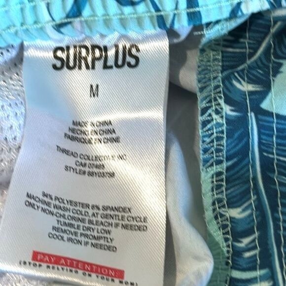 Surplus Mens Tropical Flamingo Swim Trunks - Picture 3 of 7